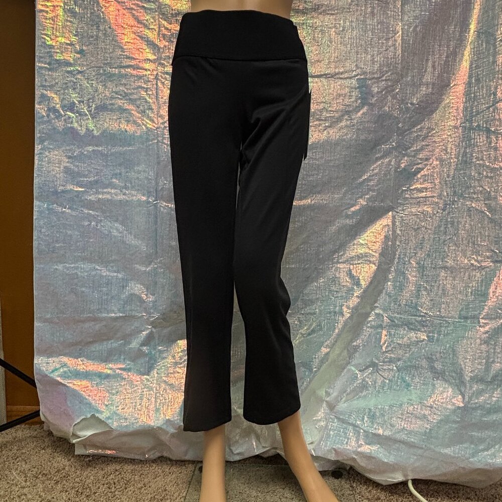 Sharang Petites ladies PS NWT blk pants, slims, flattens, lifts, shapes